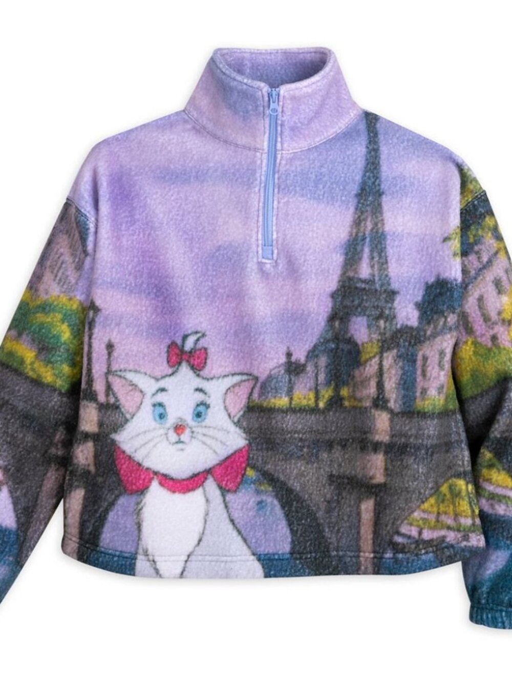 Disney Store Marie 1/4 Zip Fleece Top The Aristocats Size Large NWT